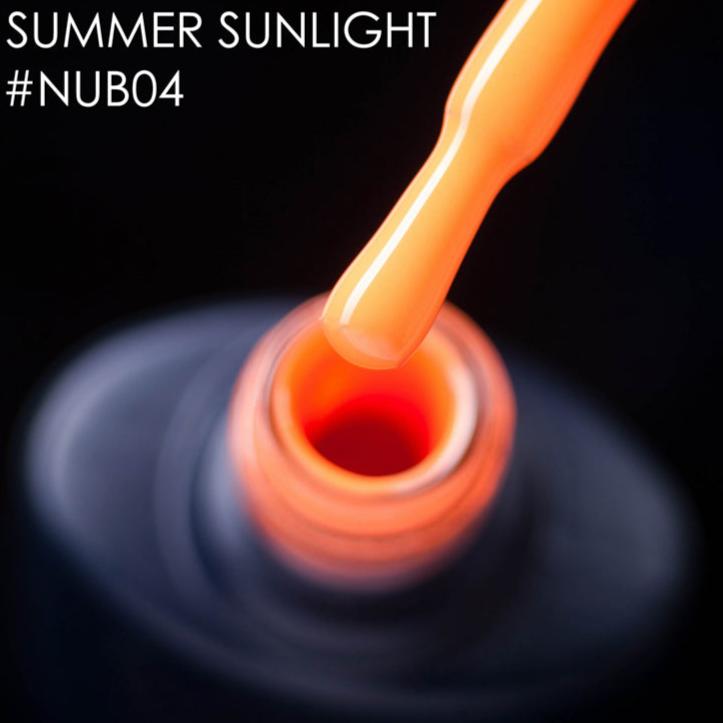 NUB Gel Polish, color #004 Summer Sunlight, 8 ml
