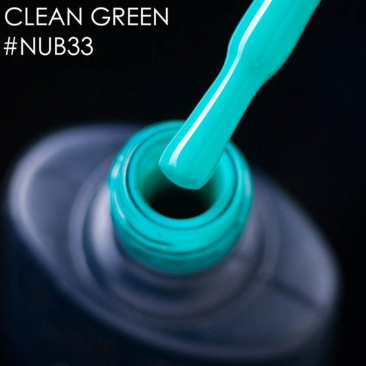 NUB Gel Polish, color #033 Clean Green, 8 ml