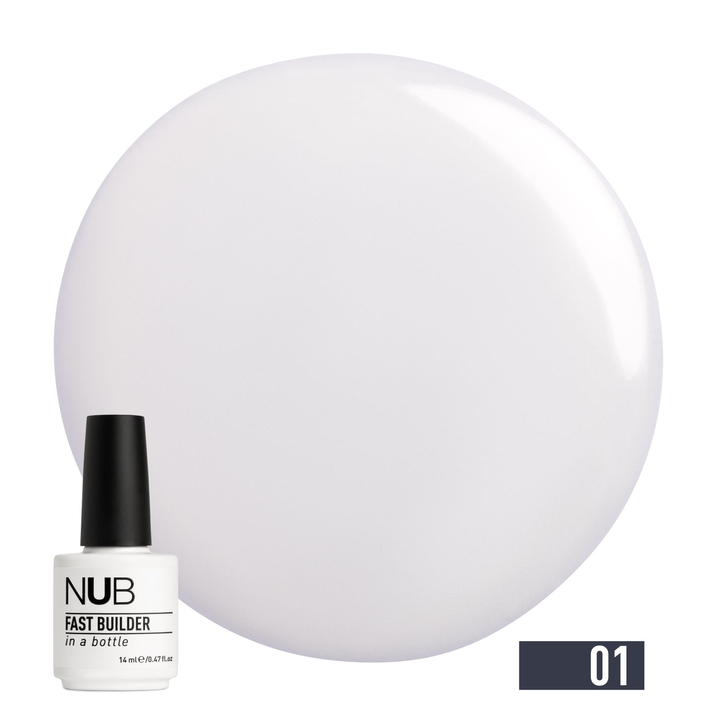 NUB Fast Builder In A Bottle (BIAB) #01 Clear, 14 ml