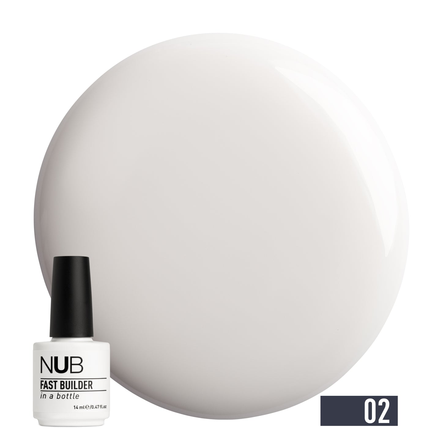 NUB Fast Builder In A Bottle (BIAB) #02 Milk, 14 ml