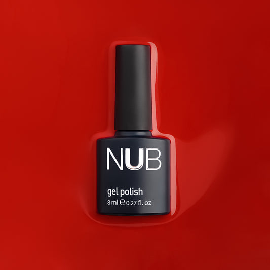 NUB Gel Polish, color #244 Scarlet, 8 ml