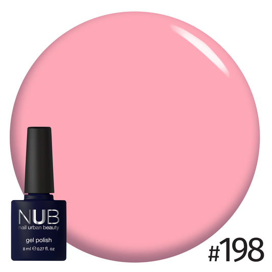 NUB Gel Polish, color #198 Young Barbie, 8 ml