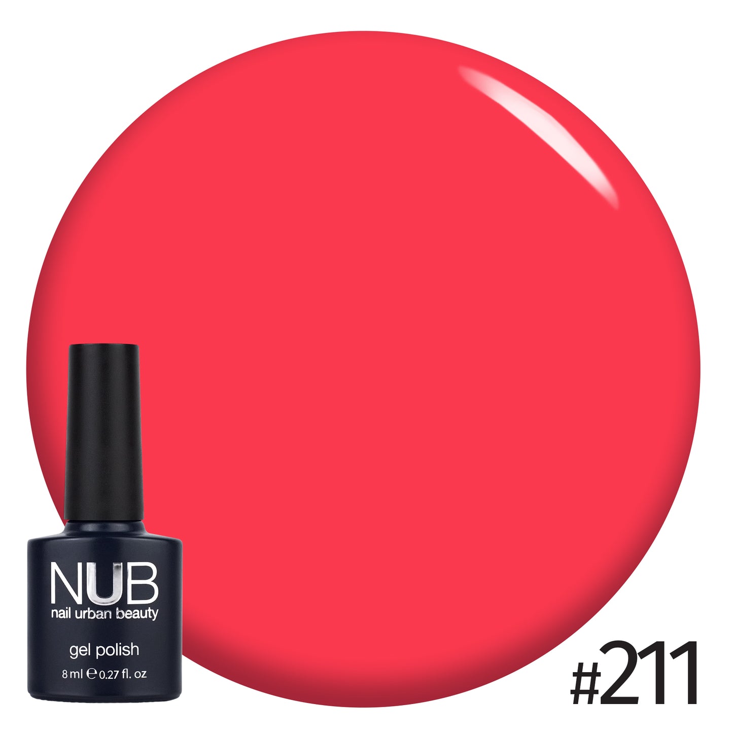 NUB Gel Polish, color #211 90S Fashion, 8 ml