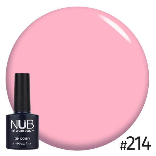 NUB Gel Polish, color #214 Rich Nude, 8 ml