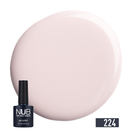 NUB Gel Polish, color #224 Pale Lips, 8 ml
