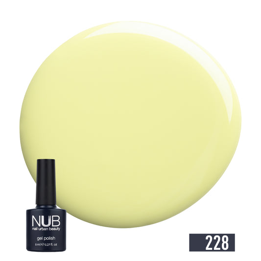NUB Gel Polish, color #228 Pastel Sun, 8 ml