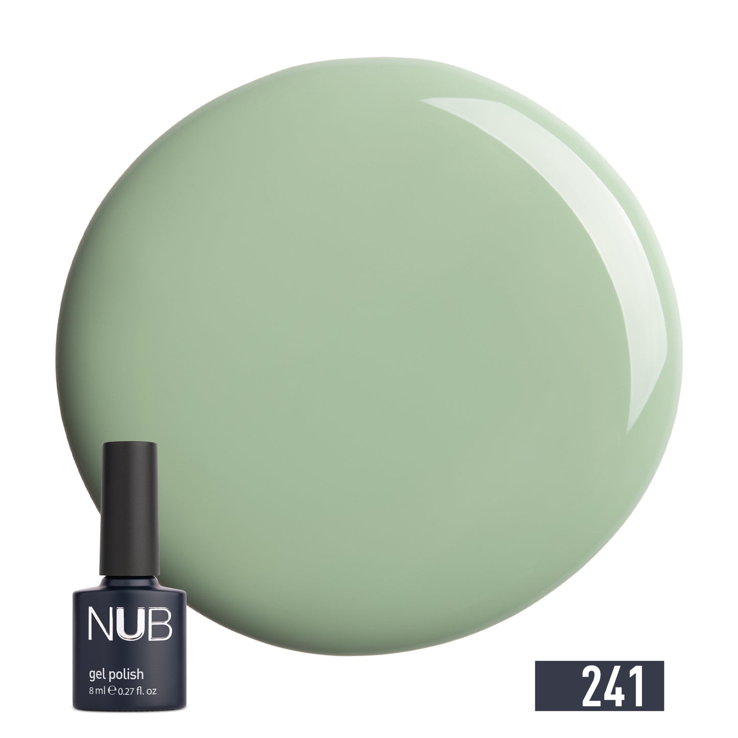 NUB Gel Polish, color #241 Laurel Tree, 8 ml