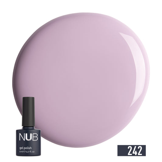 NUB Gel Polish, color #242 Pale Mauve, 8 ml