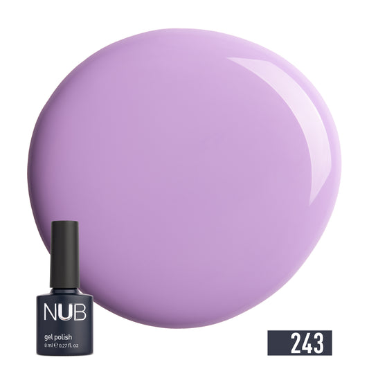NUB Gel Polish, color #243 Plum Perfect, 8 ml