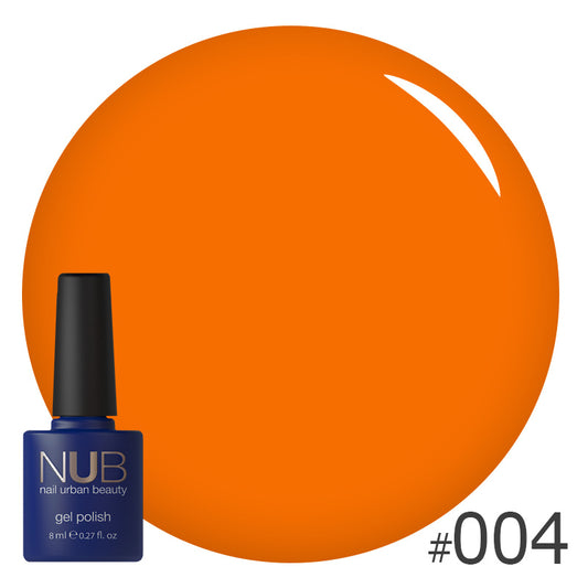 NUB Gel Polish, color #004 Summer Sunlight, 8 ml