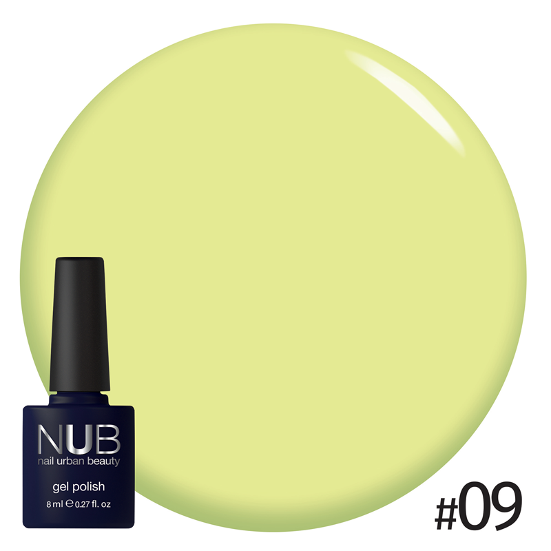 NUB Gel Polish, color #009 Limoncello, 8 ml