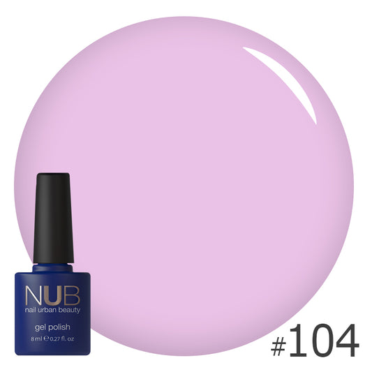 NUB Gel Polish, color #104 Cashmere Coat, 8 ml