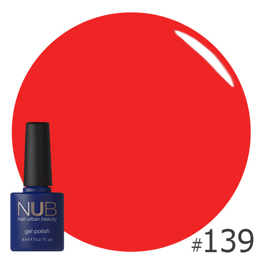 NUB Gel Polish, color #139 Fast Ferrari, 8 ml