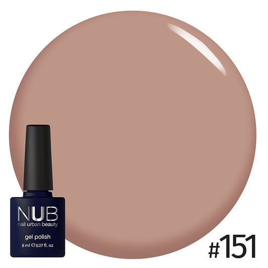 NUB Gel Polish, color #151 Hazelnut Syrup, 8 ml