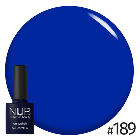 NUB Gel Polish, color #189 Bluebloods, 8 ml