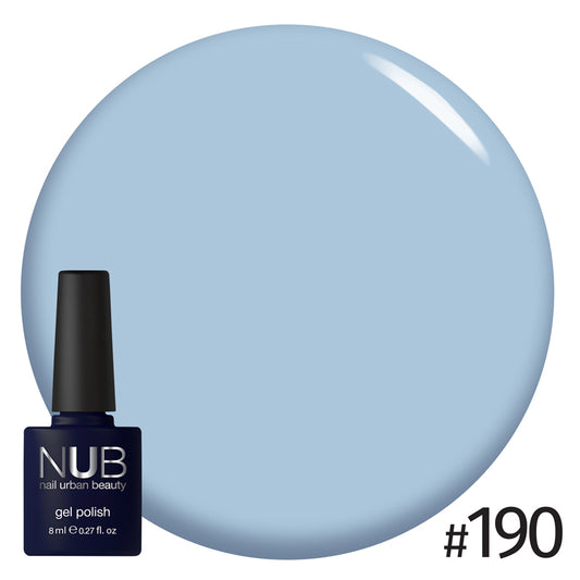 NUB Gel Polish, color #190 Californian Sky, 8 ml
