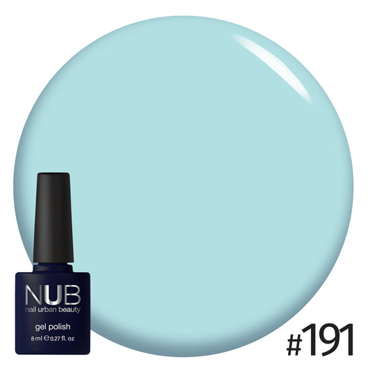 NUB Gel Polish, color #191 Breakfast Tiffany'S, 8 ml