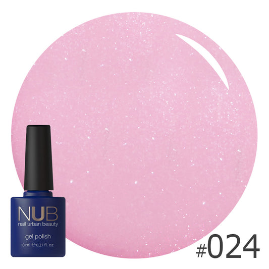 NUB Gel Polish, color #024 Ballerina, 8 ml
