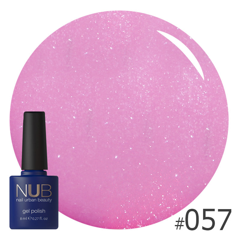 NUB Gel Polish, color #057 Shimmering Pink Taupe, 8 ml