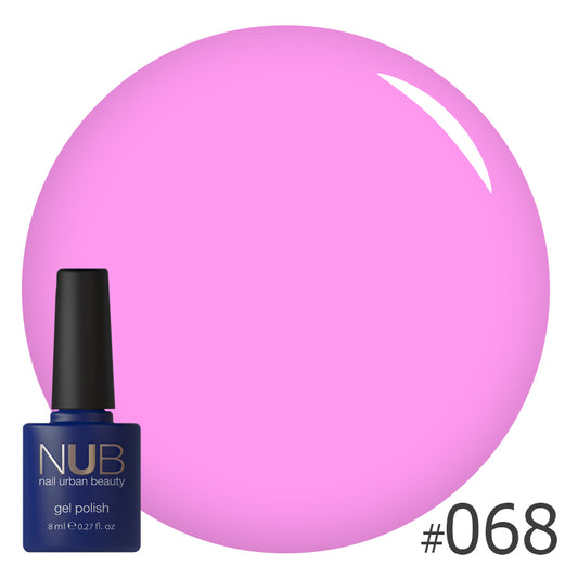 NUB Gel Polish, color #068 Advertising Pink, 8 ml