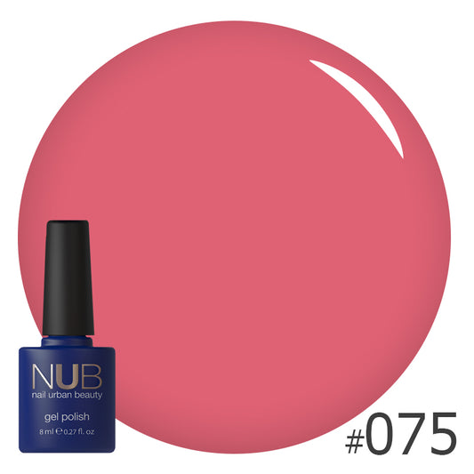 NUB Gel Polish, color #075 Chocolate Brownie, 8 ml