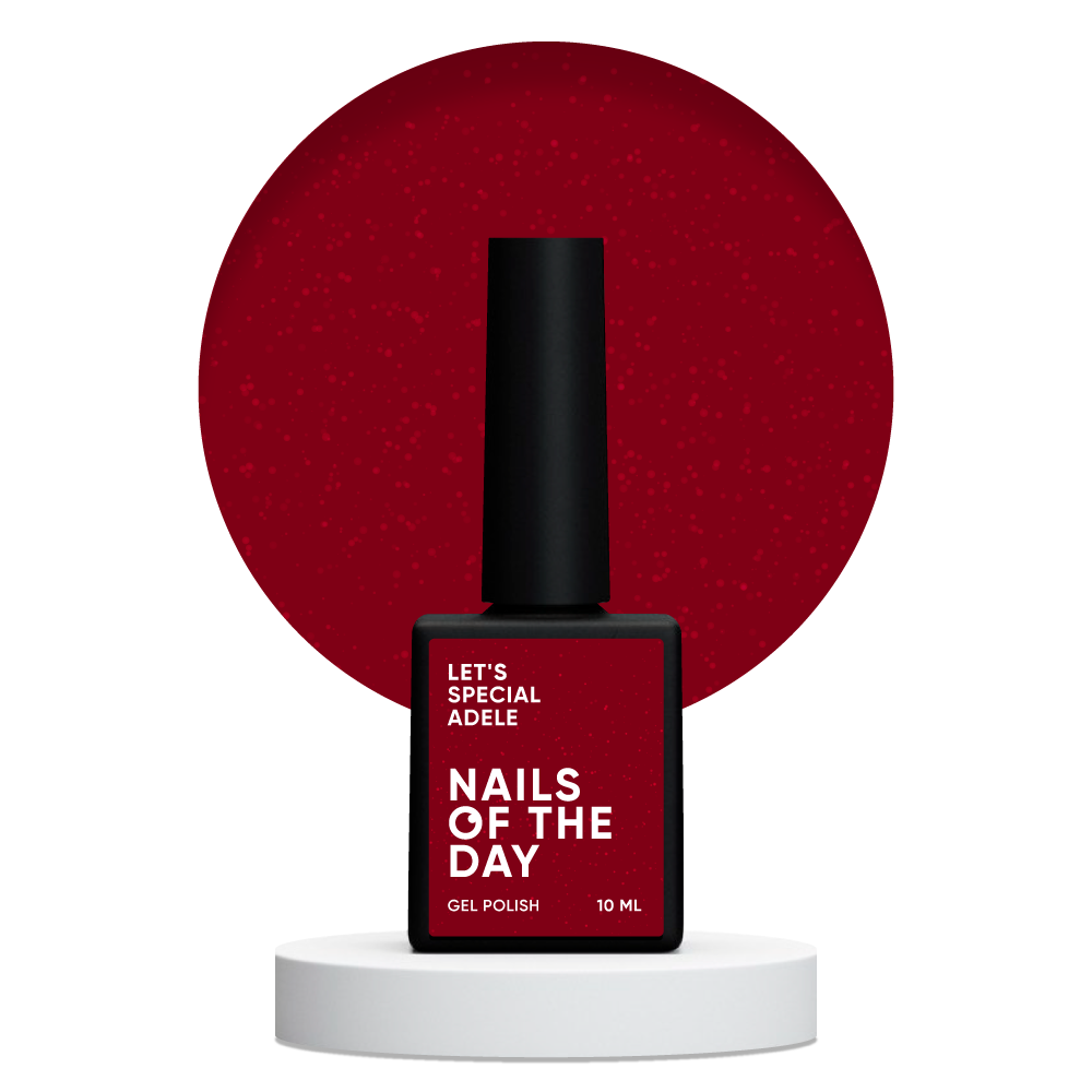 Gel polish NAILSOFTHEDAY Let's special red ADELE, 10 ml