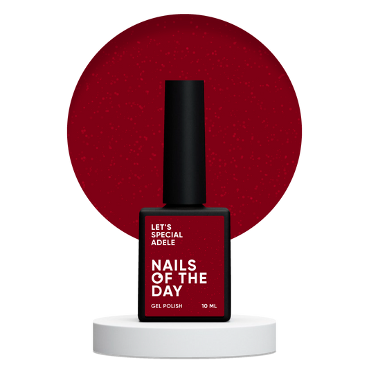 Gel polish NAILSOFTHEDAY Let's special red ADELE, 10 ml