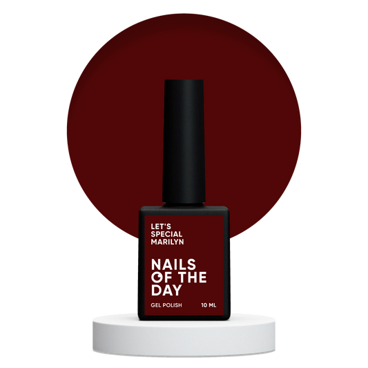 Gel polish NAILSOFTHEDAY Let's special red MARILYN, 10 ml