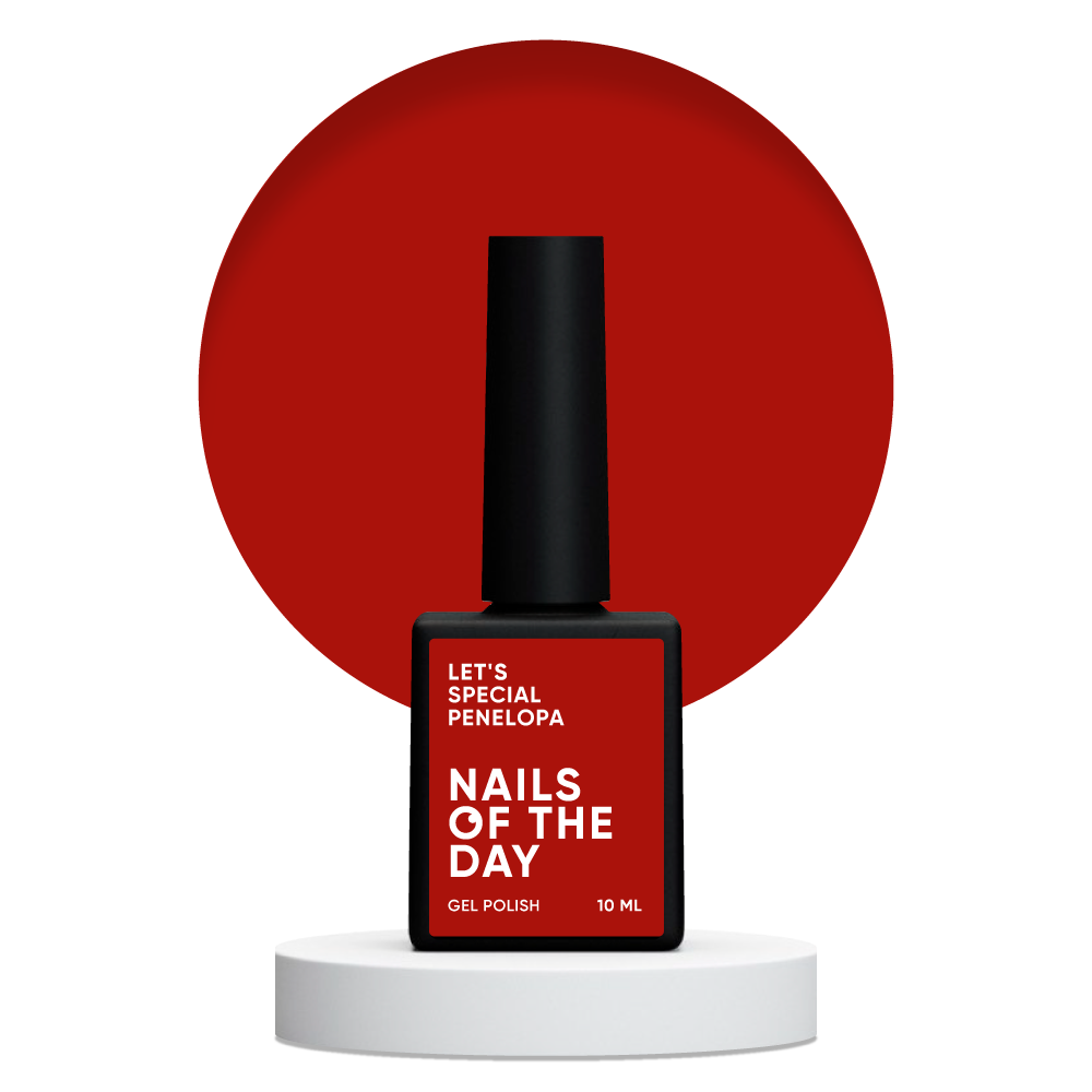 Gel polish NAILSOFTHEDAY Let's special red Penelopa, 10 ml