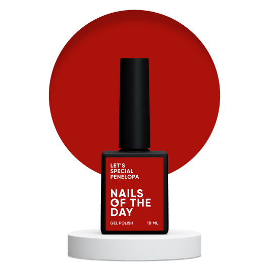 Gel polish NAILSOFTHEDAY Let's special red Penelopa, 10 ml