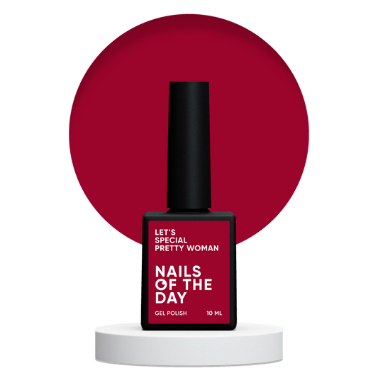 Gel polish NAILSOFTHEDAY Let's special red  PRETTY WOMAN, 10 ml