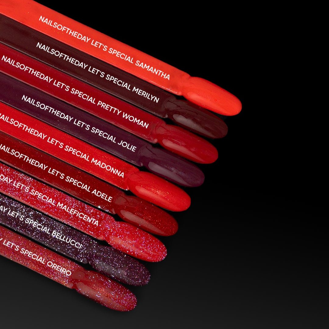 Gel polish NAILSOFTHEDAY Let's special red ADELE, 10 ml