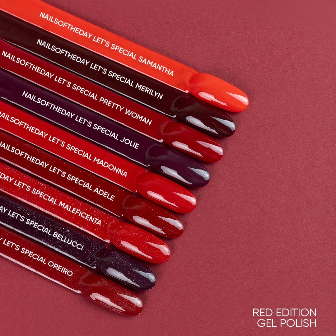 Gel polish NAILSOFTHEDAY Let's special red MADONNA , 10 ml