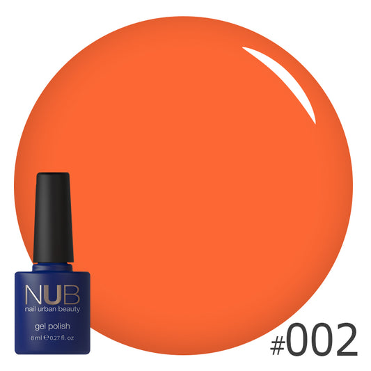 NUB Gel Polish, color #002 Vacation, 8 ml