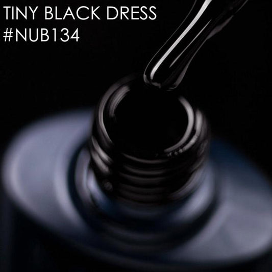 NUB Gel Polish, color #134 Tiny Black Dress, 8 ml