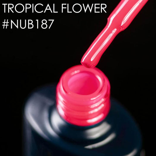 NUB Gel Polish, color #187 Tropical Flower, 8 ml