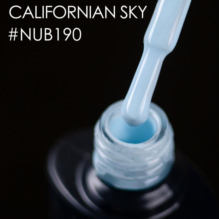 NUB Gel Polish, color #190 Californian Sky, 8 ml