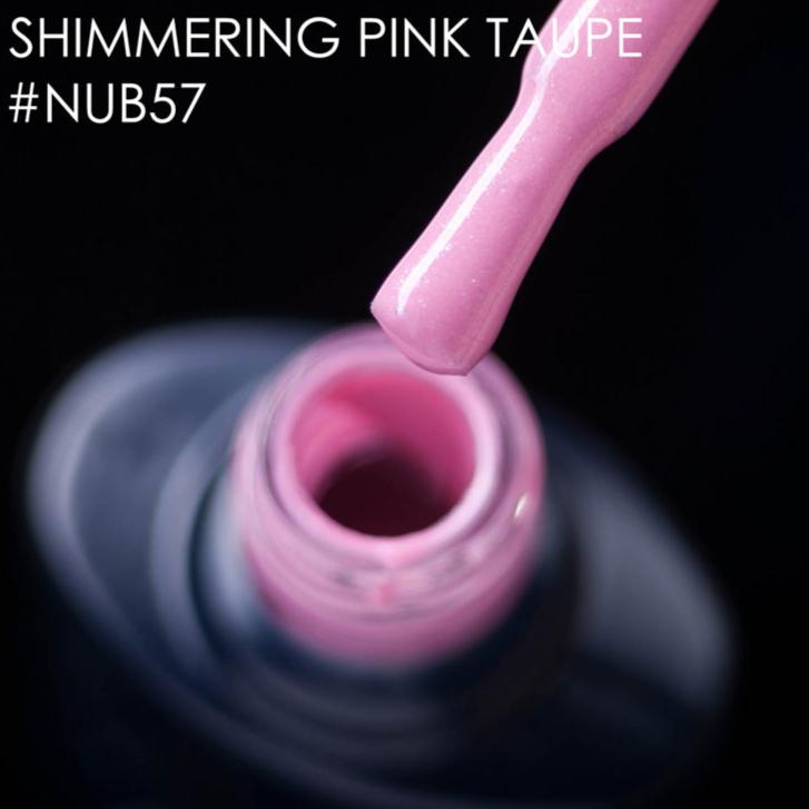 NUB Gel Polish, color #057 Shimmering Pink Taupe, 8 ml