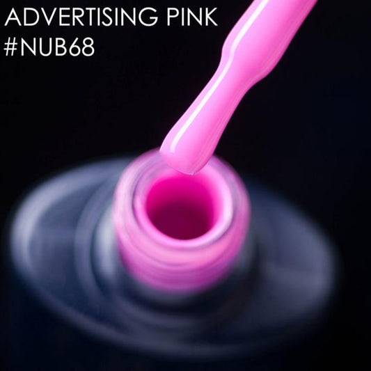 NUB Gel Polish, color #068 Advertising Pink, 8 ml