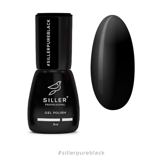 Gel Polish Siller #001 (black), 8 ml